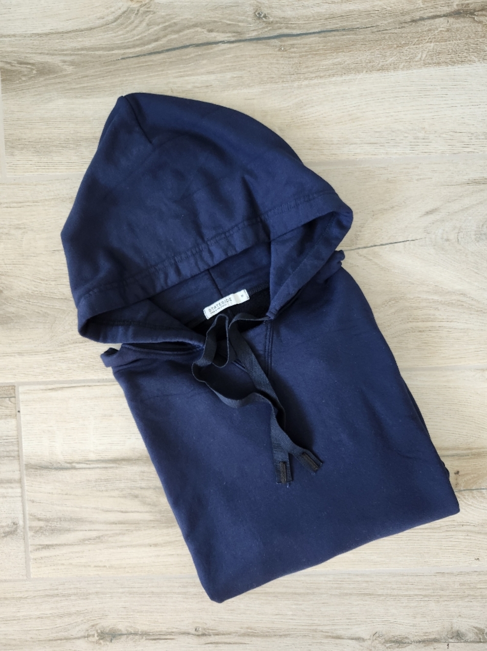 Stateside Sold at Anthropologie Fleece Hoodie in Dark Navy Blue Women's Size M